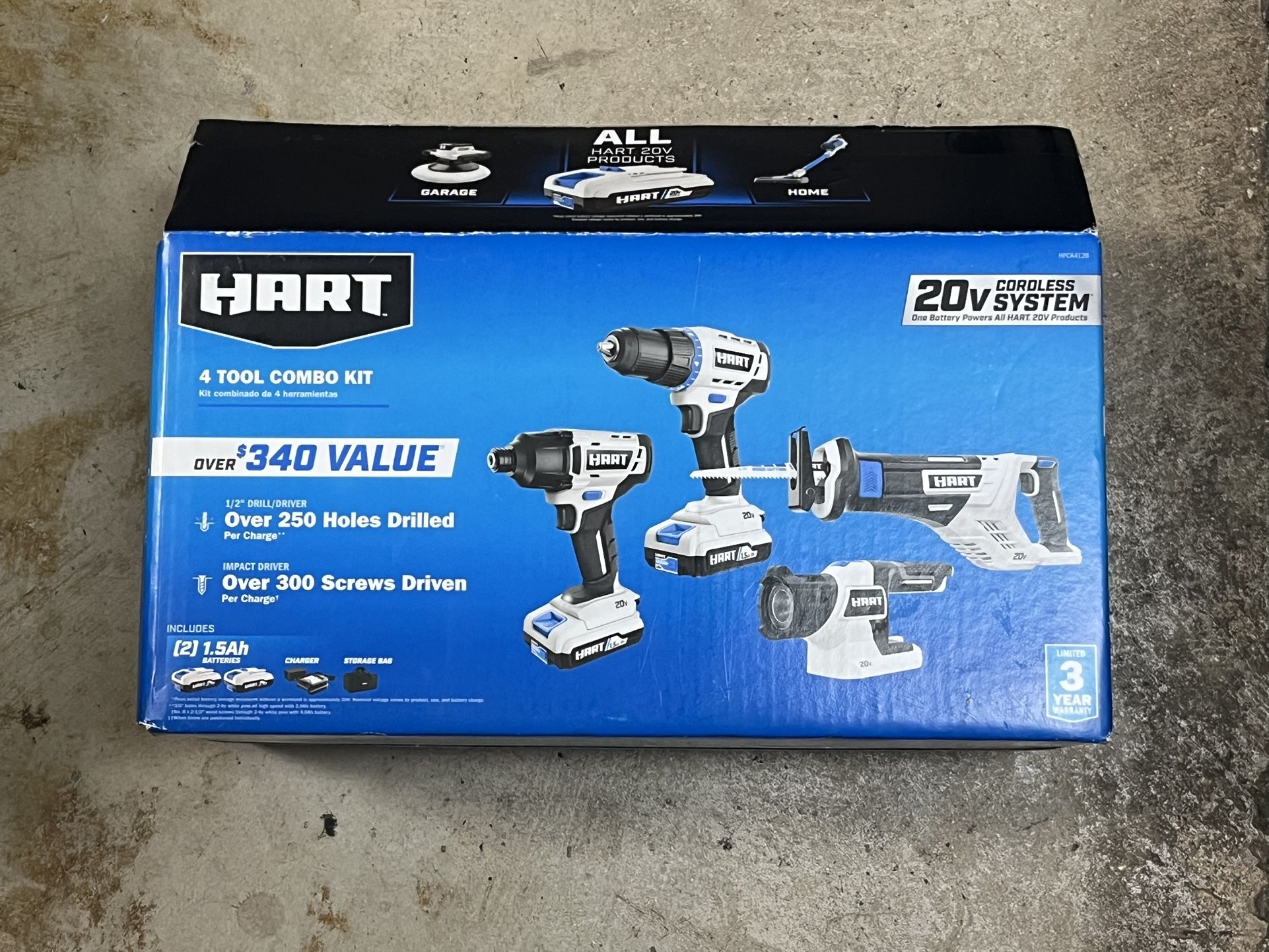Hart 4 Tool Combo Kit (Brand New)