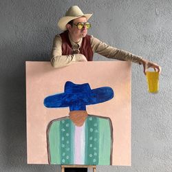 Cowboy Paintng Of Cowboy 