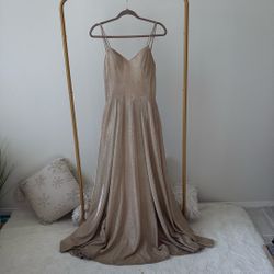 Gold Formal Evening Dress