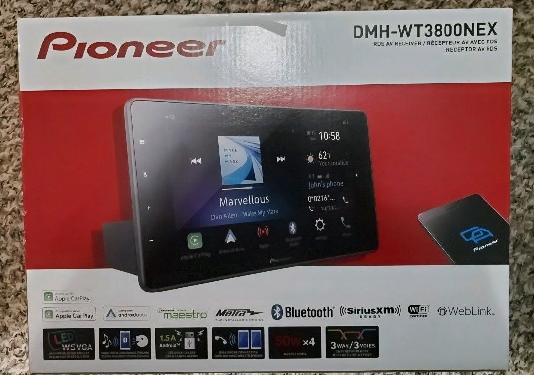 Pioneer DMHWT3800NEX 9" Android Auto Apple Carplay Multimedia Digital Receiver Pioneer Car Radio