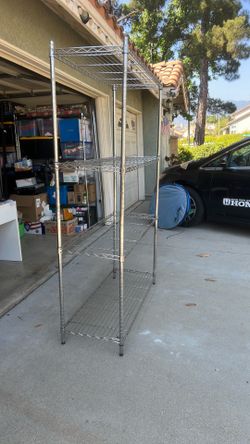 Chrome garage utility shelf shelves unit