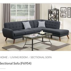 Dark Gray Sectional Sofa 