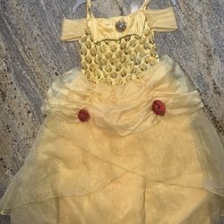 Authentic Disney Belle Costume Dress 7/8