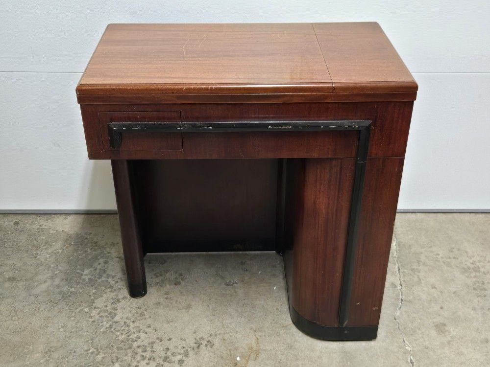 Vintage Singer Sewing Machine Cabinet W/301 Cradle