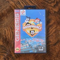 Sega Genesis Animaniacs Konami Video Game 1994 / Warner Bros / Pinky And The Brain / Bugs Bunny / Daffy Duck / Marvin The Martian / Collectible / Game