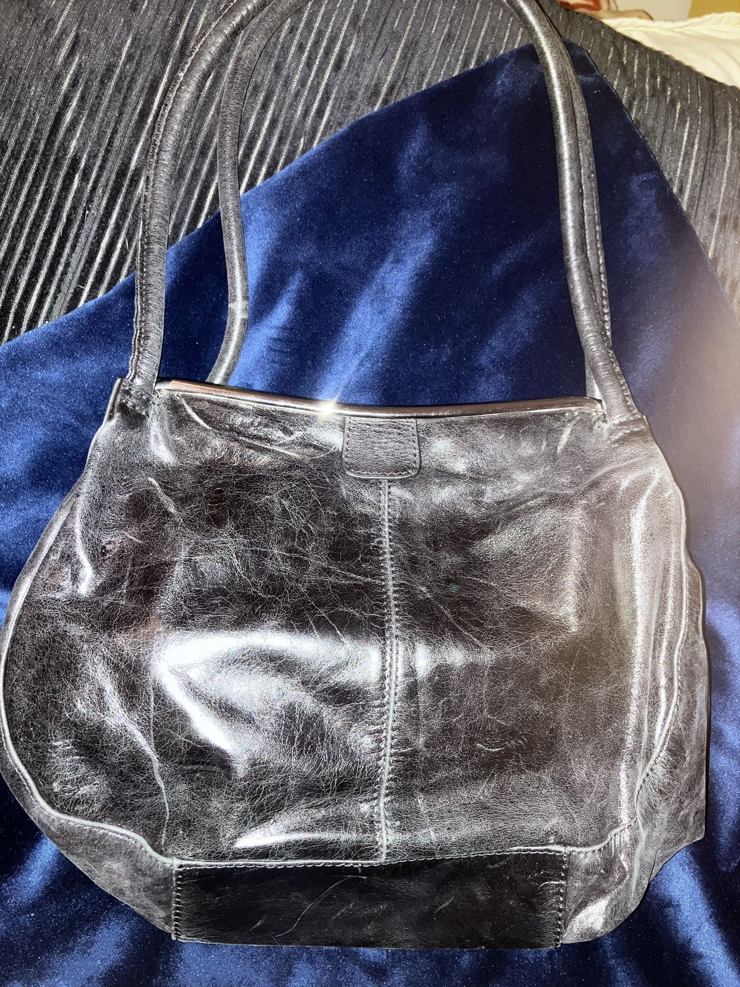 New! Black Chain Hobo Purse