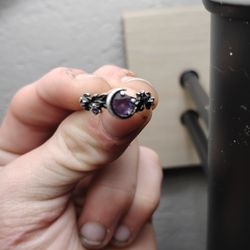 Custom Ring Set- Silver, Amethyst, And Tanzanite