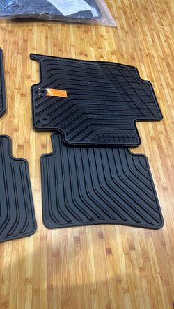 Black All-Weather Rubber Car Floor Mats OEM Kia rio