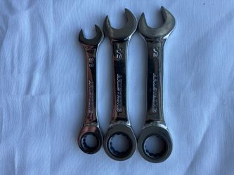 3 Armstrong Combination Wrenches Two 1/2” And 1 3/8 “ Retching From One Side New Made In USA