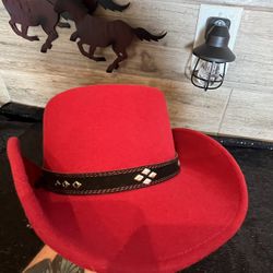  Red Ascot Outback Trading Co. 100% Wool Western Hat – Small – Like New!