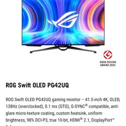 ROG 4k 41.5 120hz OLED Monitor 