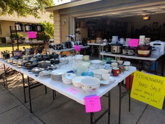 Kitchenware Yard Sale – Pots, Pans, Dishes, Appliances & More