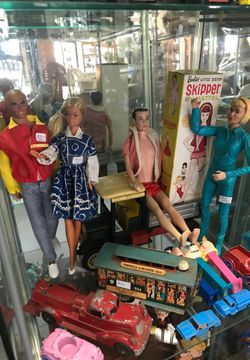 Vintage toys dolls and cars