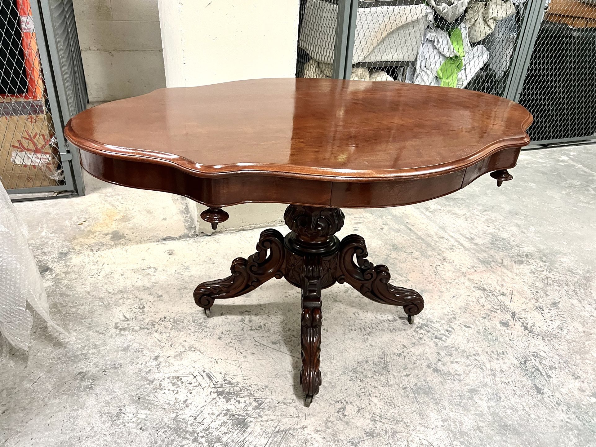 Antique Louis Philippe 1880’s Mahogany Table 