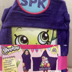 Shopkins Hooded Towels Wrap New