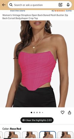 Pink Corset Top