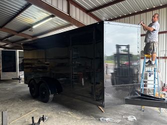 7x16 Enclosed Trailer 2026 blackout