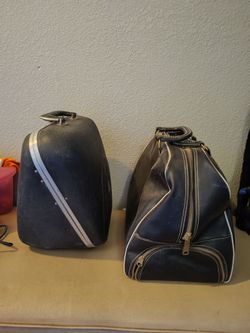 Two Vintage Bowling Ball bags