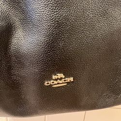 Y2K Coach Black Pebbled Leather Bag 👜🧳 