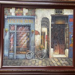 Scenic Oil Painting On Canvas With Frame