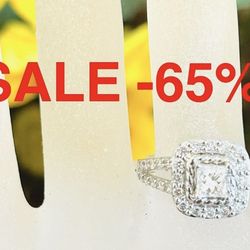 Diamond Engagement Ring / Anniversary 1.18 Carats Natural 💎 NEW  ❤️ DAYSALE-65% Appraisal Is From When Gold Was Below $2000 Now Gold IS ABOVE  $4000