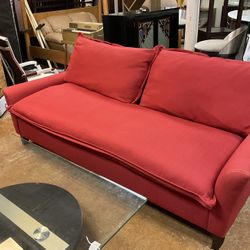 Mod Red Couch 