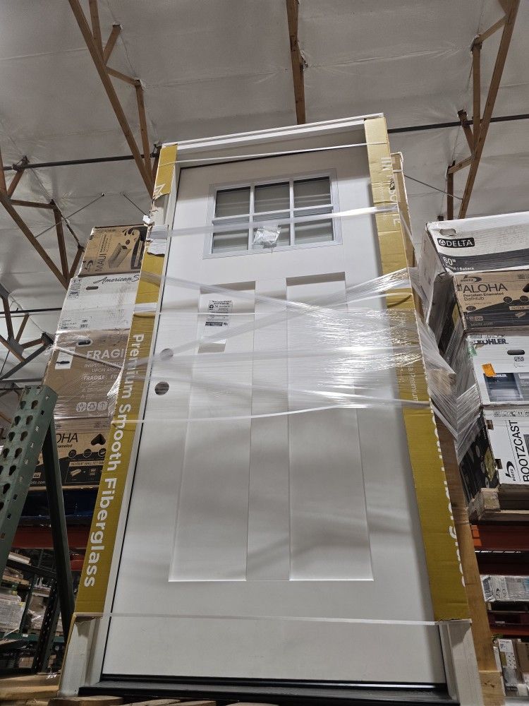 36" X 80" Exterior Door White Asking $475