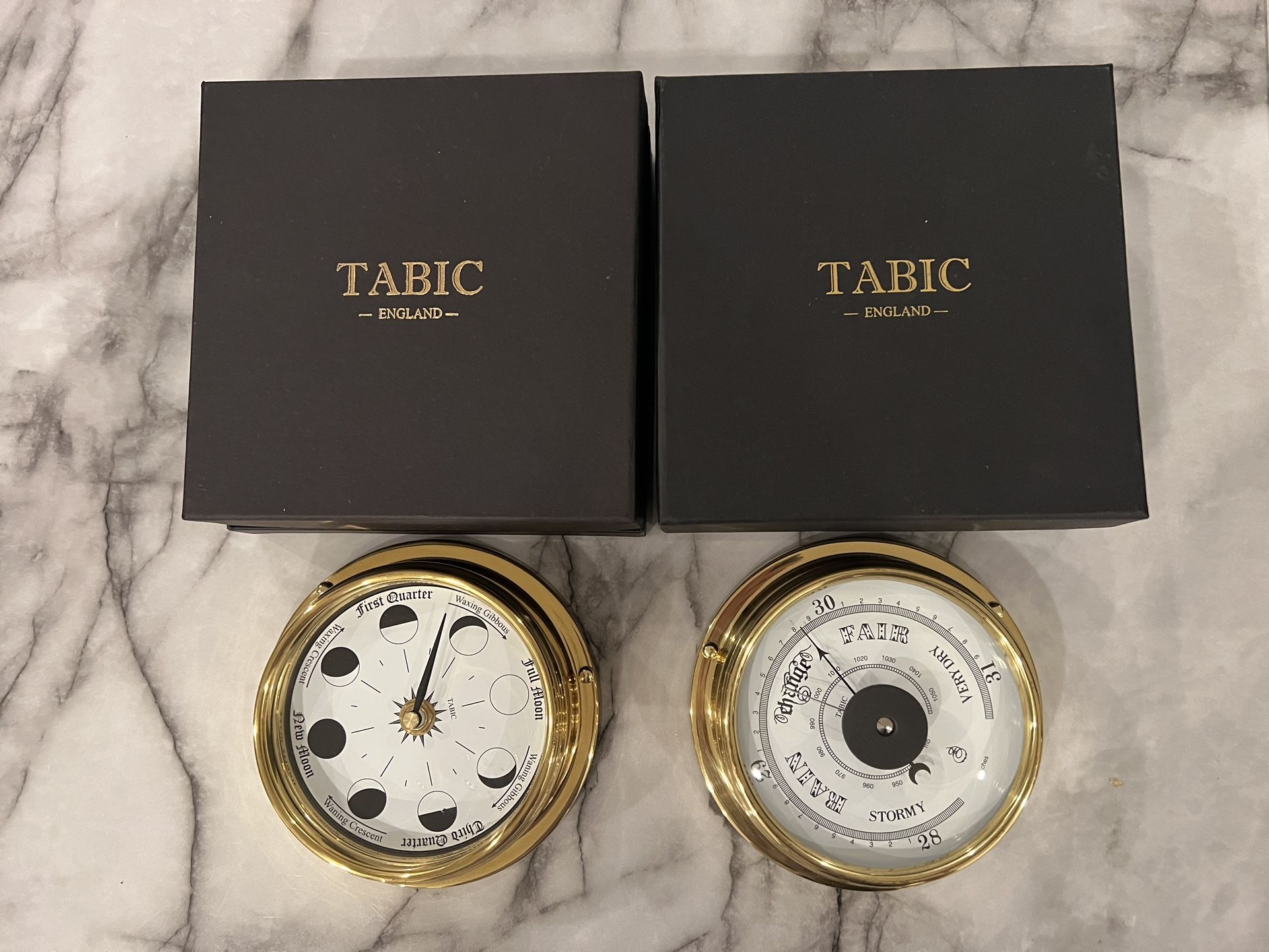 TABIC England - Traditional Brass Barometer