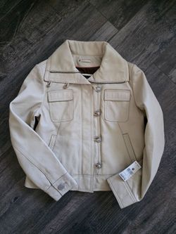 Authentic Leather Jacket By Wilson Adult Size Medium