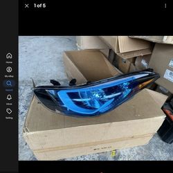 Headlight Assembly Hyundai Elantra Left Side Only Chrome Housing 