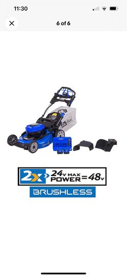 NEW KOBALT 48-volt, 20-in Self-propelled Lawn Mower Includes Batteries (2)