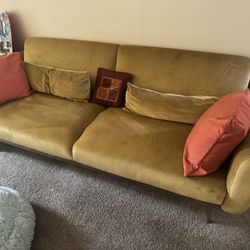 GREEN ONE SOLD THE MUSTARD/YELLOW COUCH IS STILL AVAILABLE FOR $125Maxwell 83” Sofa(IF THIS POSTING IS UP ITS STILL AVAILABLE)