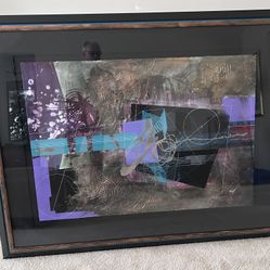 Large Purple & Green Painting