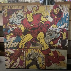 Giant 3x3 Iron Man Canvas