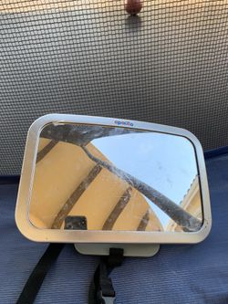 Baby Car Back Seat Mirror for Baby and Mom Rear Facing View, Wide Convex Shatterproof Glass and Fully Assembled Crash Tested