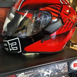 New Red Dot Helmet Dual Visor $120