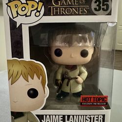 🏰2015 Funko POP! Game of Thrones Edition Five #35 Jaime Lannister Hot Topic Exclusive Pre-Release⚔️