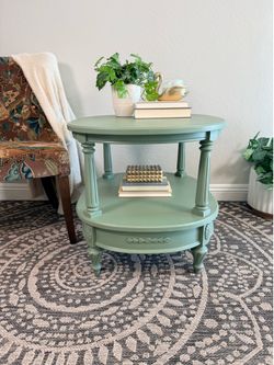 Vintage Oval End or Side Table