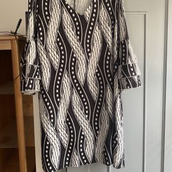 LADIES BLACK AND WHITE DRESS