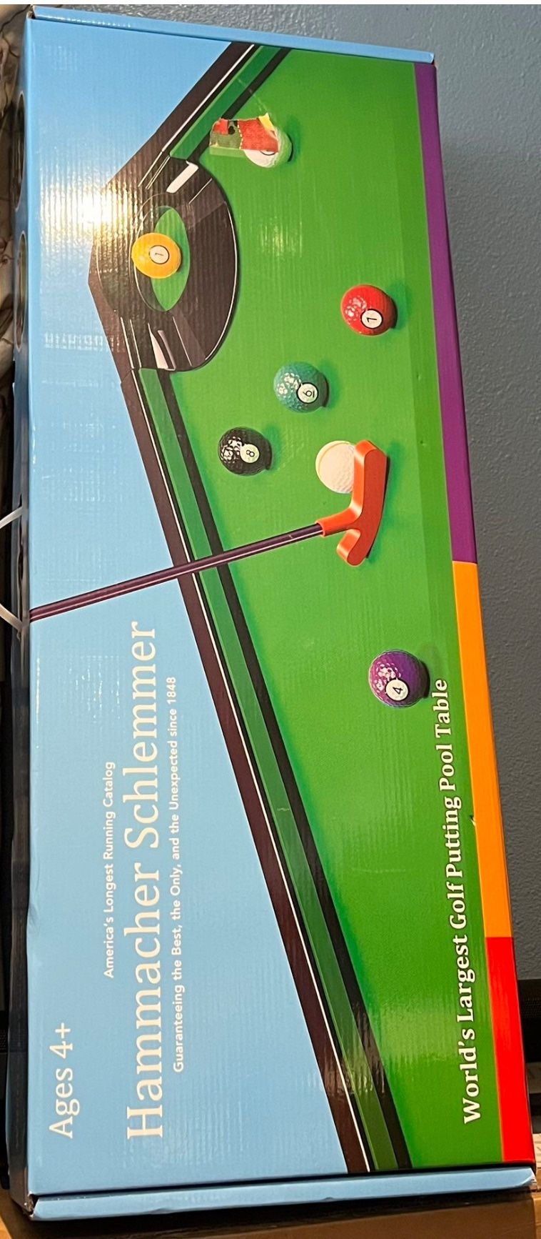 Brand New in a Box World s Largest Golf Putting Pool Table