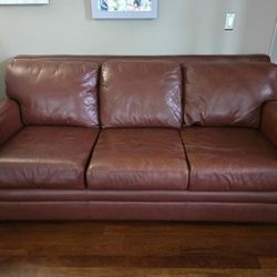 Real Leather Couch & Loveseat
