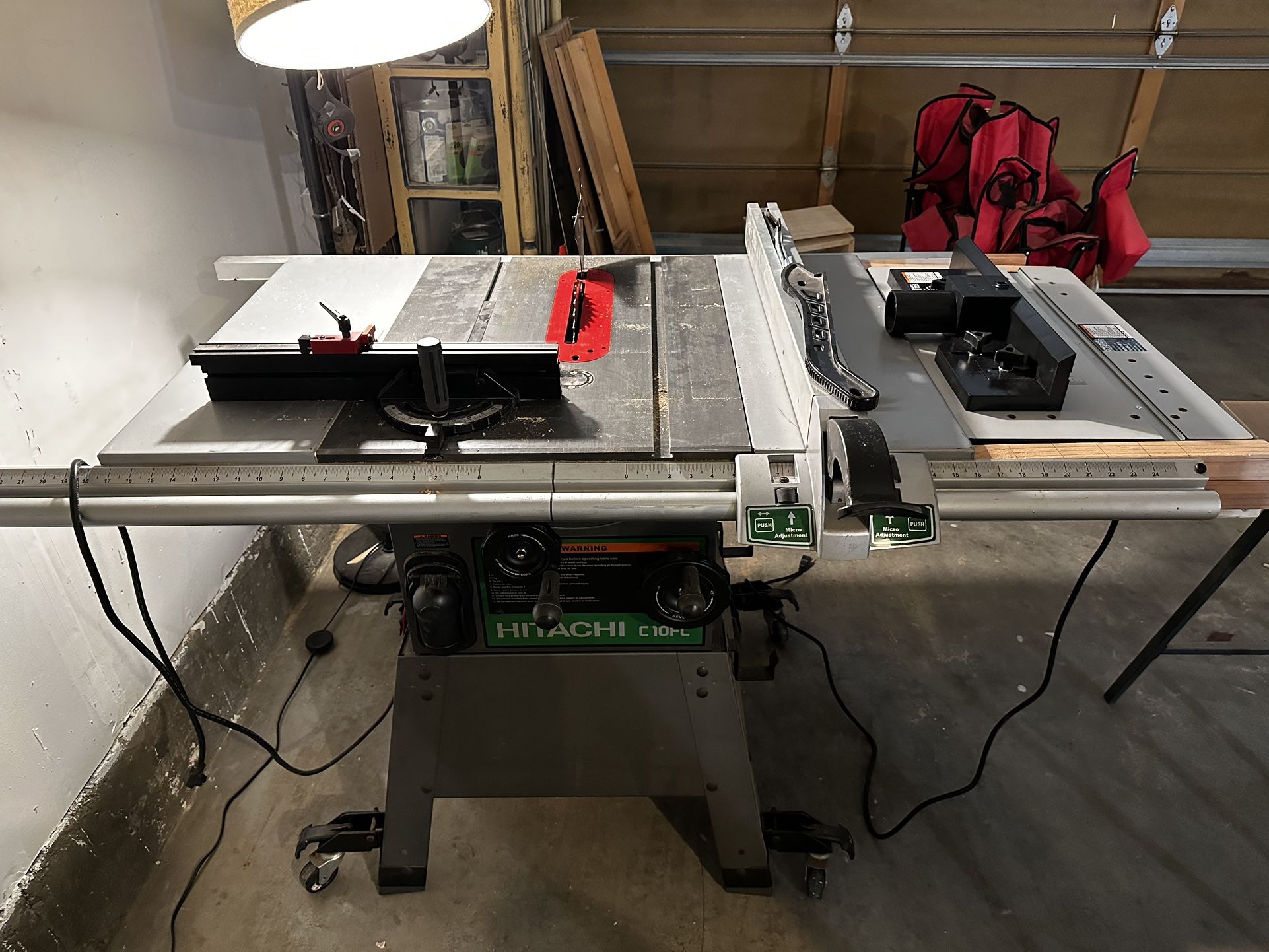 Table Saw With Router Extension Wing