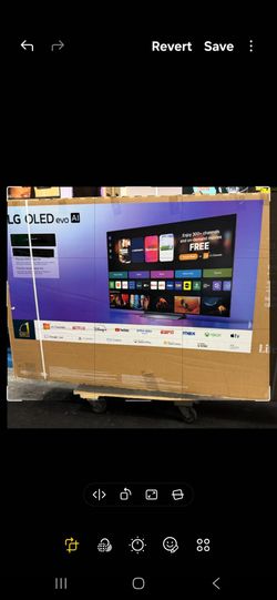 65" screen Oled C5 by LG thinQ evo.  No base included.  Free wall mount bracket.  New condition tvs