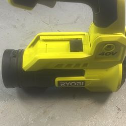 Ryobi RY40408VNM Cordless Jet Fan Blower - Black/Green W370