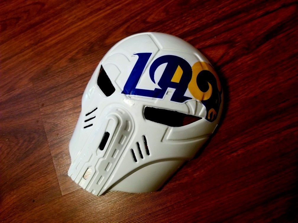 L.A 🐏 Rams predator custom mask - 4 ur mancave,sport events,🚘,🎮,Halloween & more - made 2 order - any team/any spor t- 🏈🏀⚾️⚽️🏒🎾