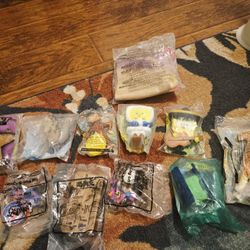 Sealed Fast Food Toys Lot - Spongebob, Looney Tunes, Yu-Gi-Oh!