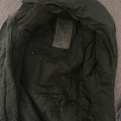 Vintage U.S. Army Intermediate Cold Weather Sleeping Mummy bag M-1945 Cover OD Green Camp Hunt Fish