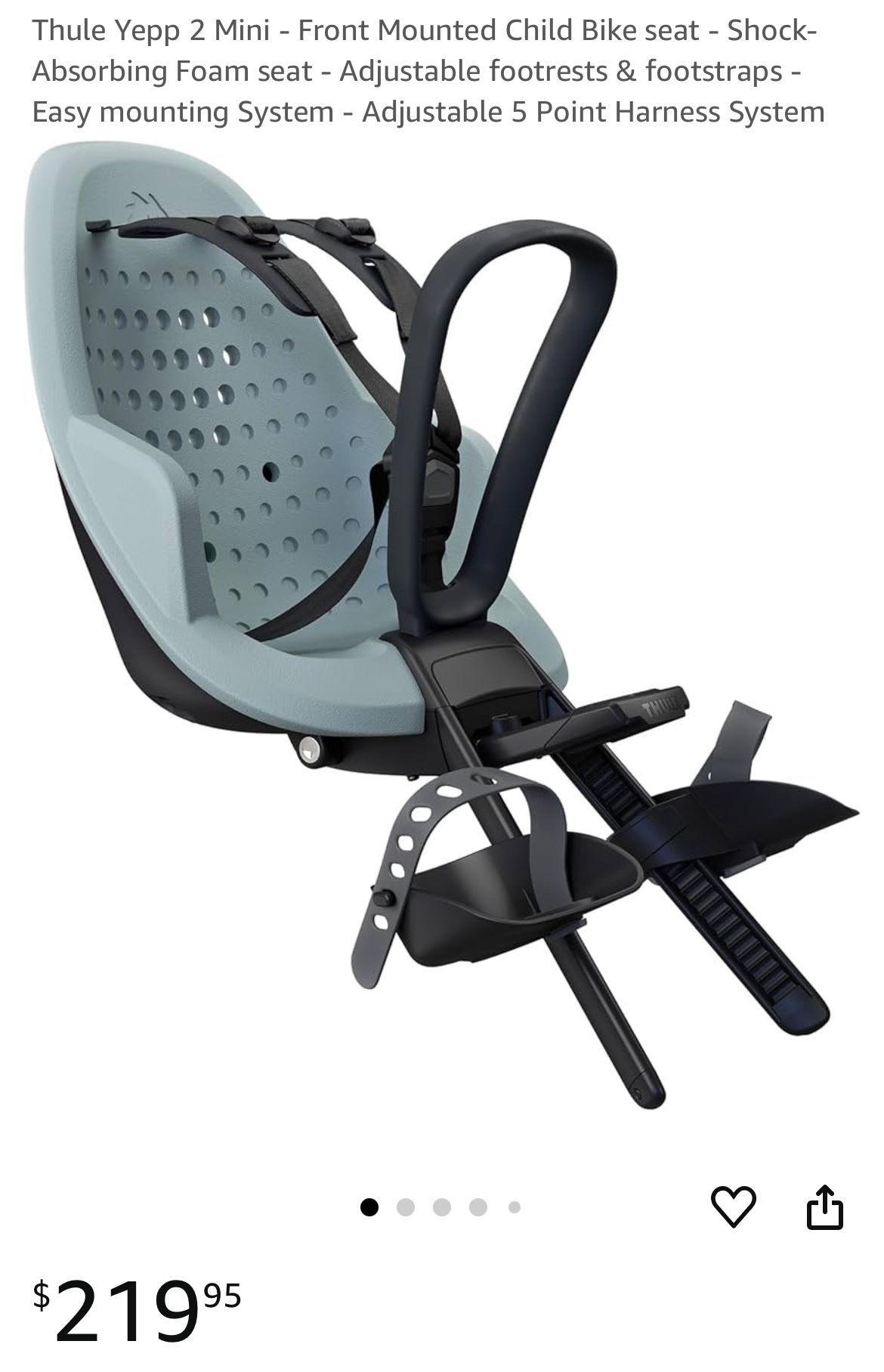 Thule Yepp 2 Mini Front Mounted Child Bike Seat