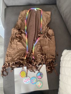 Hippie Vest. One Size Fits Most With Pins. Halloween Costume