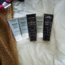 Men Hair And Face And Body Wash Set